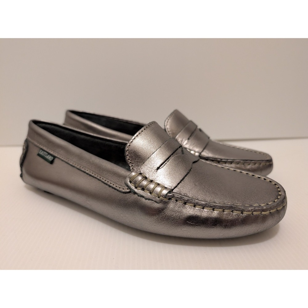Eastland Women Shoes 7.5M Patricia Penny Loafer Rubber Driving Moc Leather
